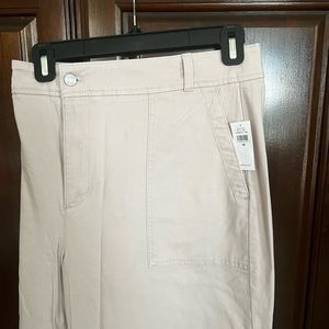 GAP - NEW WITH TAGS - High Rise Wide Leg Crop Pants in Pale Pink - Size 18